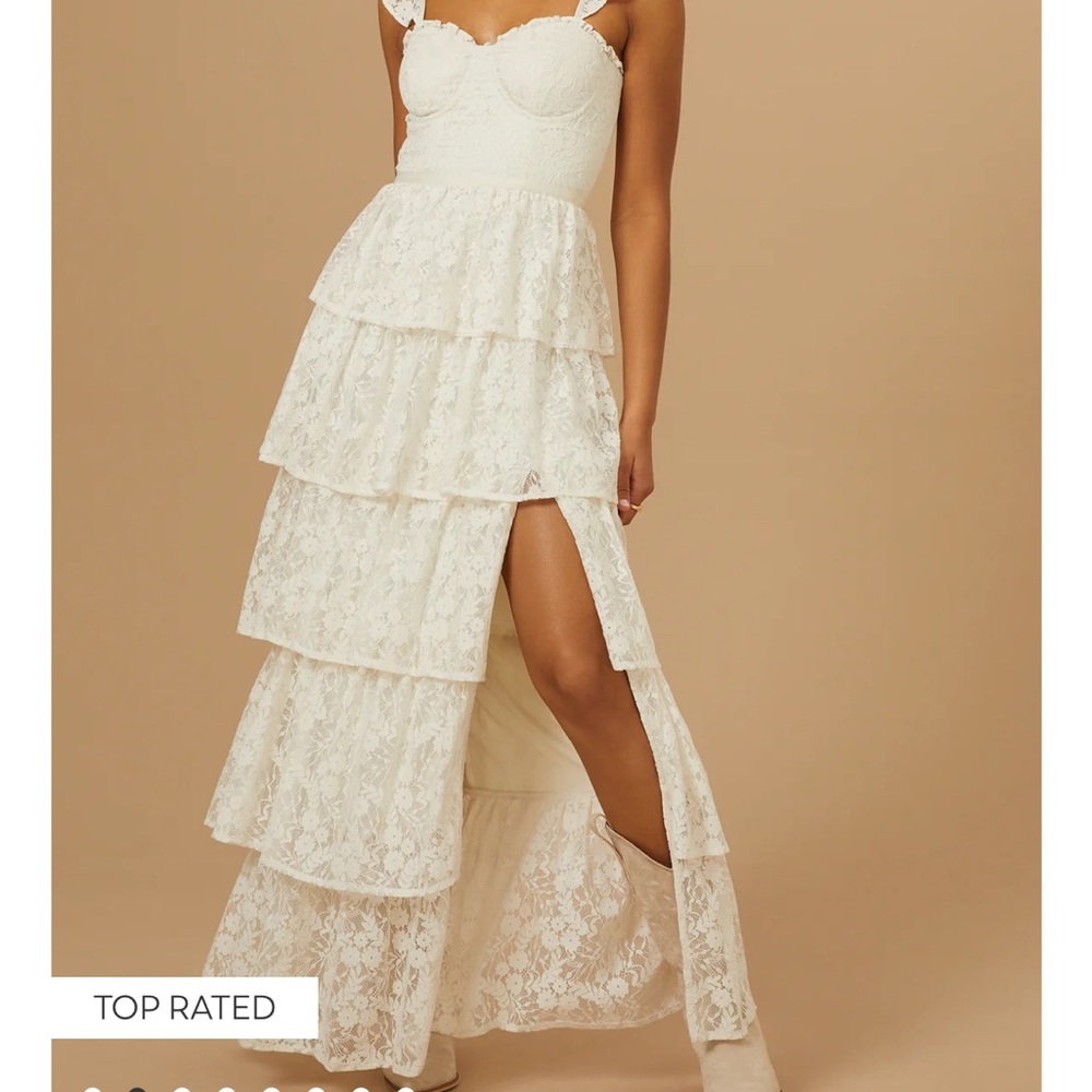 Altar'd State White Lace Maxi Dress - Picture 4 of 4